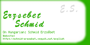 erzsebet schmid business card